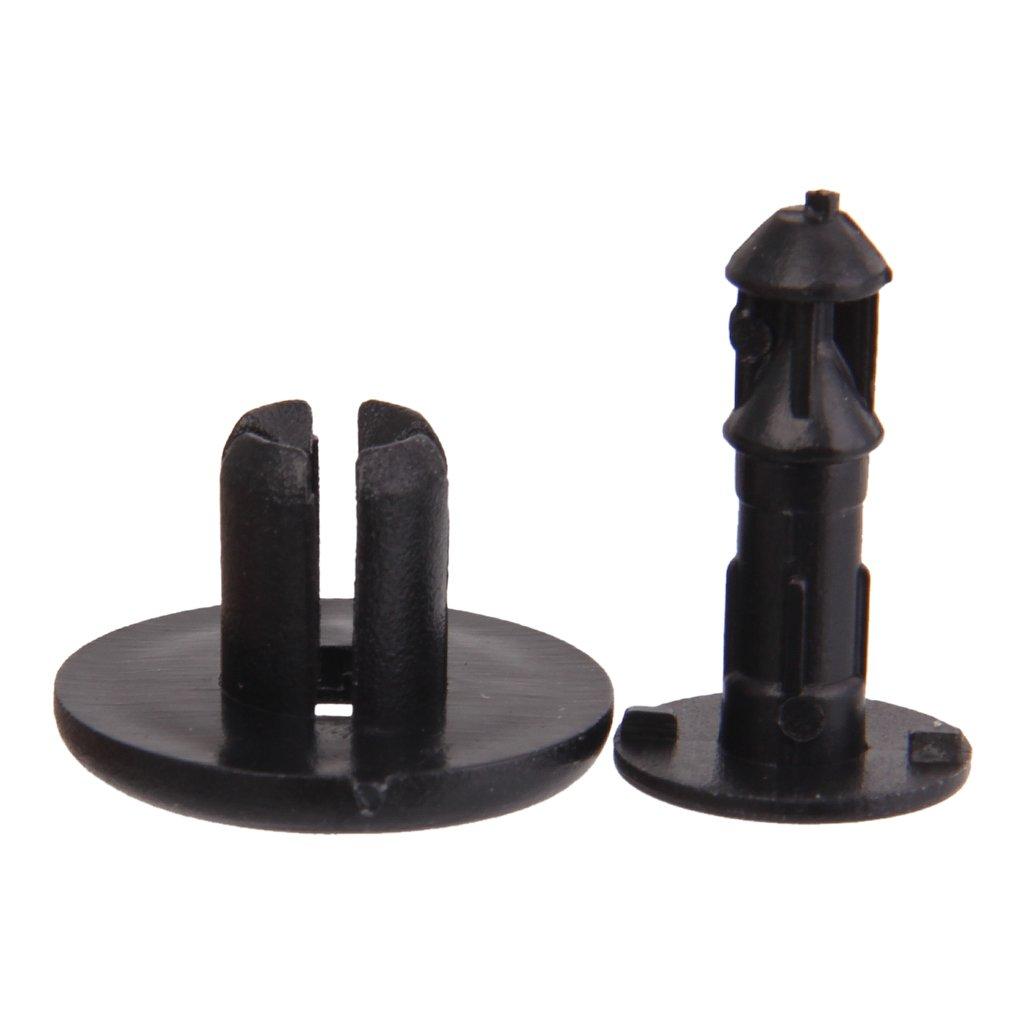 Пластиковый фиксатор бампера, клипса-пистон для Mazda BC1D-56-145, прибл.. 30 штук