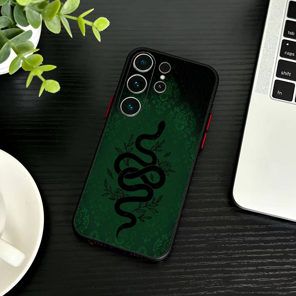 Классический чехол-змея для Samsung S26, S25, S24, S23, S22, S21, S20, Plus, Fe, Lite, Другие Черный чехол