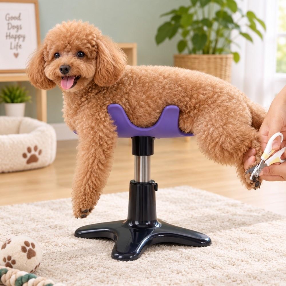 Compact Pet Grooming Bench Adjustable Height Groomer Dog Seat Dog Assist Stand Dog Grooming
