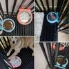 2 Pack Crate Dog Bowl Removable Stainless Steel Water Food Bowl Hanging Pet Cage Coop Cup for Rabbit Cat Puppy Bird Bunny Small Animals