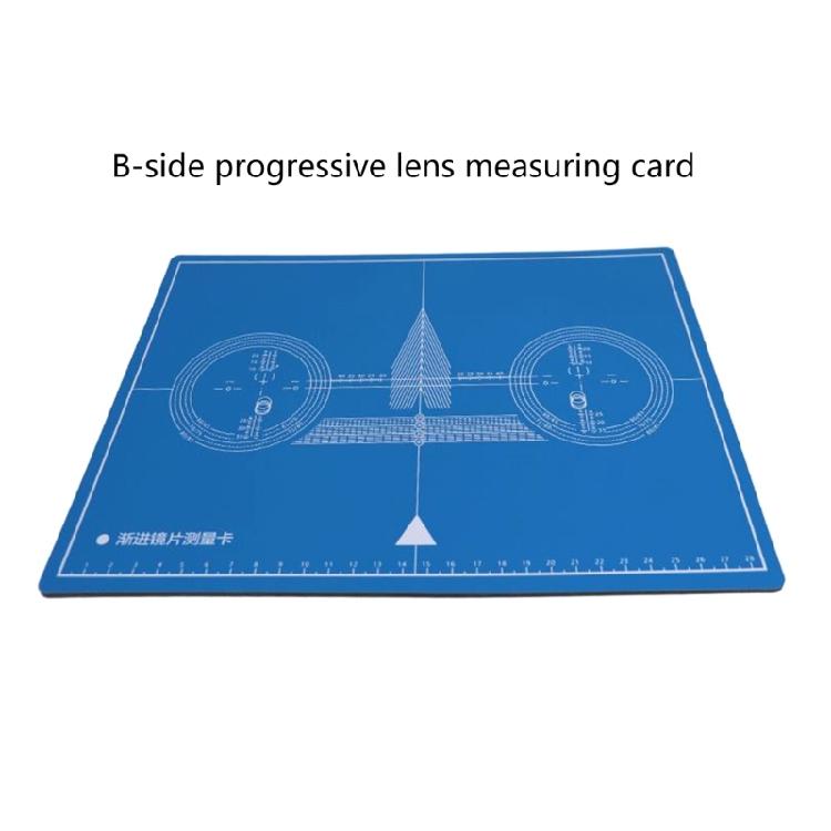 Двусторонняя тестовая подкладка для очков, измерение диаметра линз/оправы очков