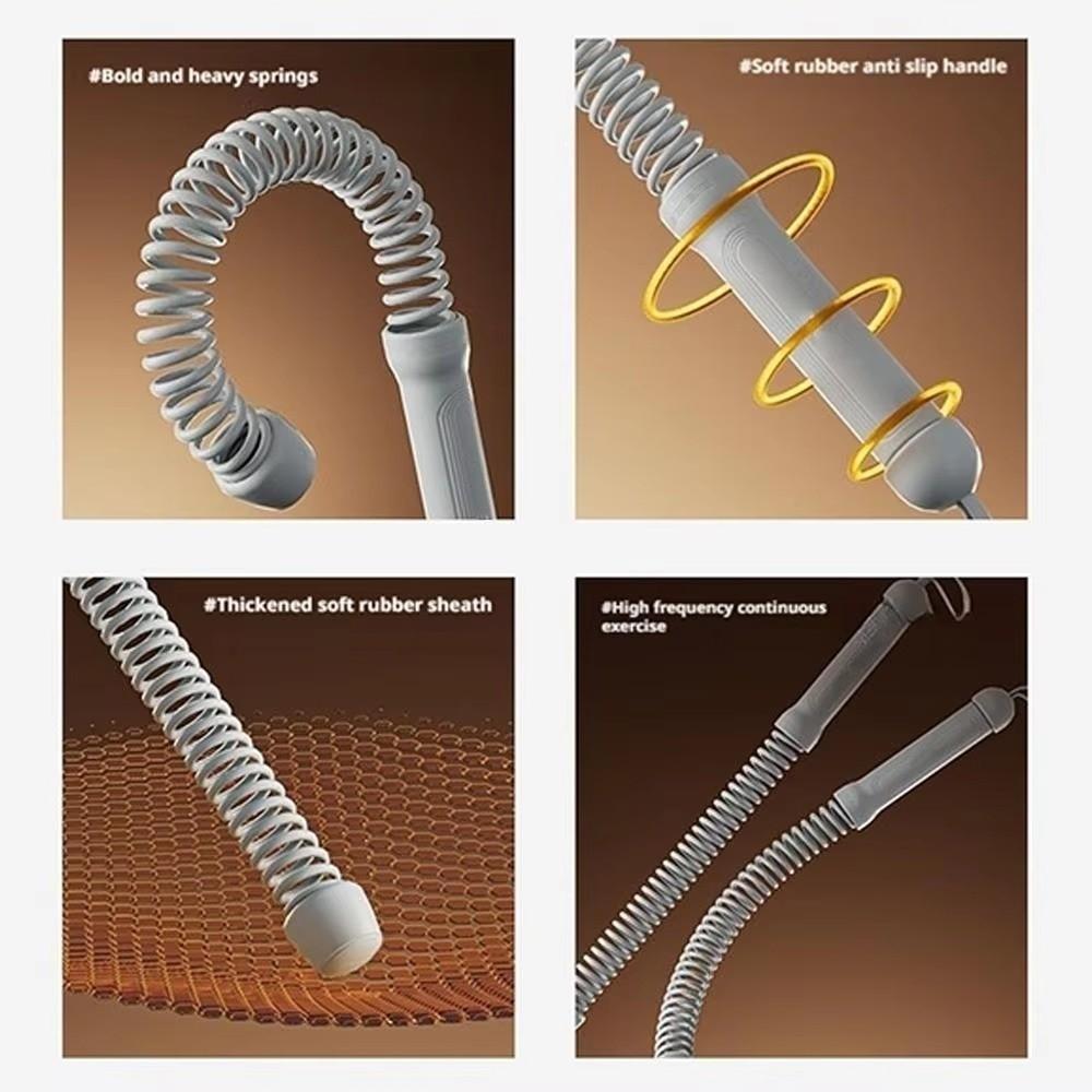 2Pcs Strong Rebound Inertia Training Rope Soft Rubber Spring Exercise Ropes Ropeless Battle Ropes