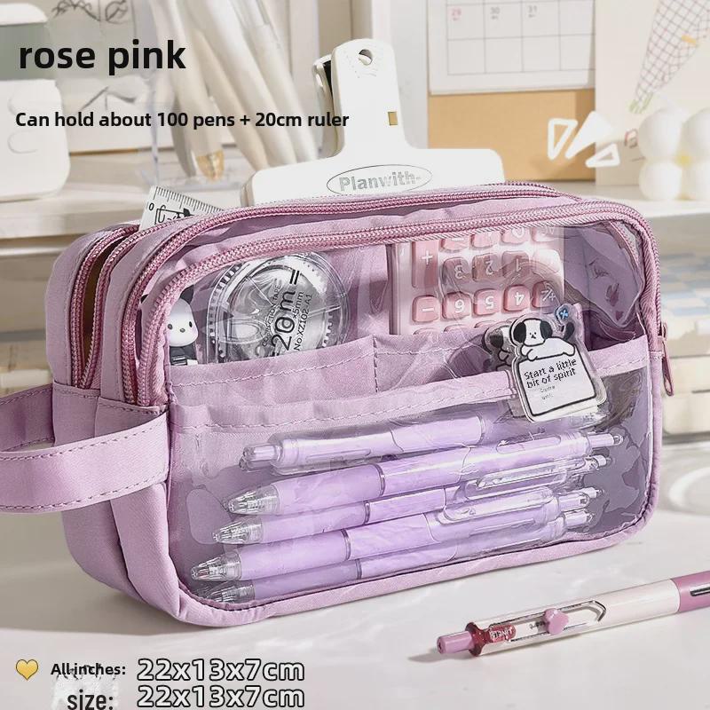 Пятислойный пенал большой вместимости Capibara для девочек - Junior High Edition