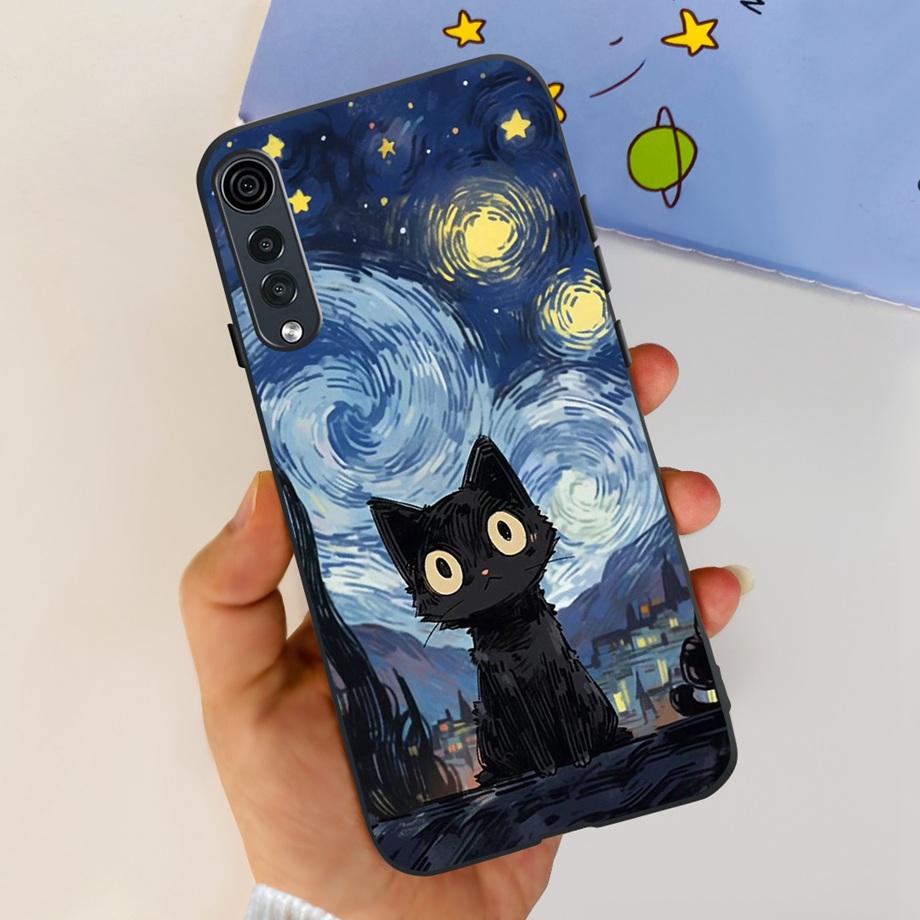 Для LG Velvet 5G 4G / Velvet 5G UW Чехол Милый Мультяшный Панда Цветок Роскошный Мягкий Силиконовый Чехол для Телефона Задняя Крышка Capas