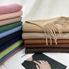 Autumn and Winter New Solid Color Scarf Imitation Cashmere Scarf Women's Warm Shawl Scarf