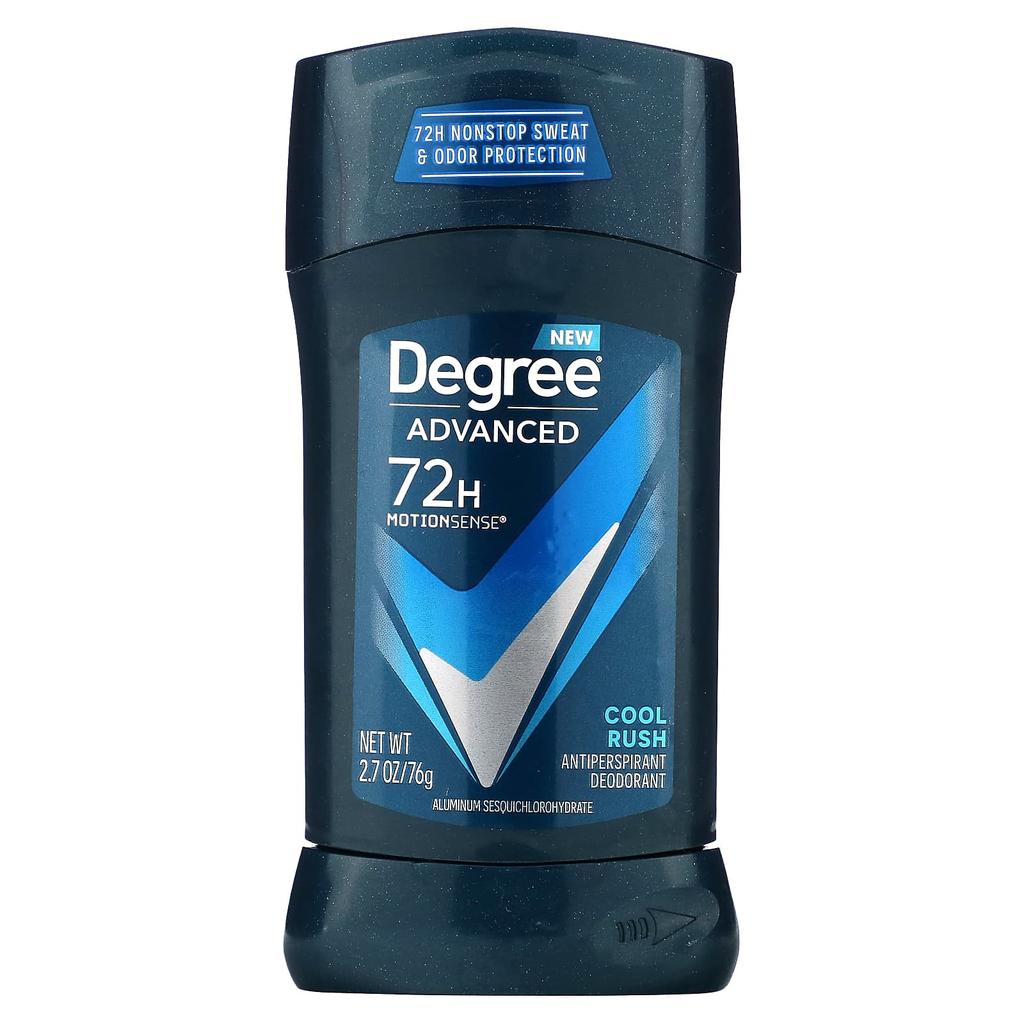 Degree Advanced 72 Hour MotionSens, дезодорант-антиперспирант, Cool Rush, 2,7 унции (76 г)