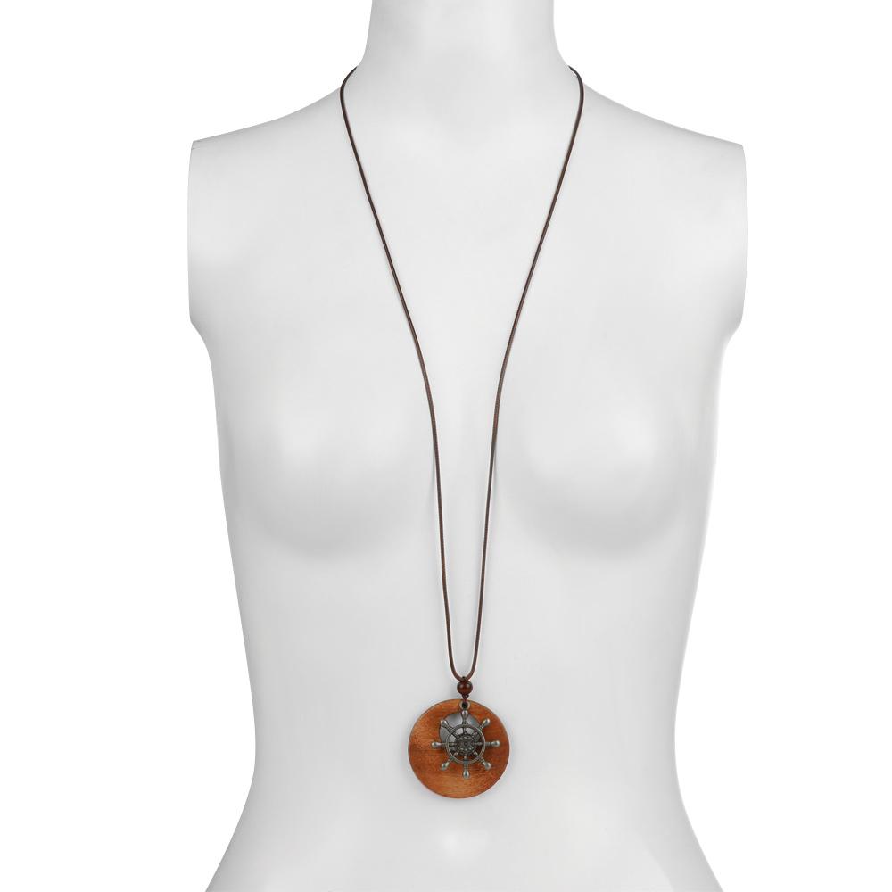 Аксессуары для шеи, винтажный кожаный ремешок, свитер, цепочка для одежды, ожерелье с подвеской, свитер, ожерелье