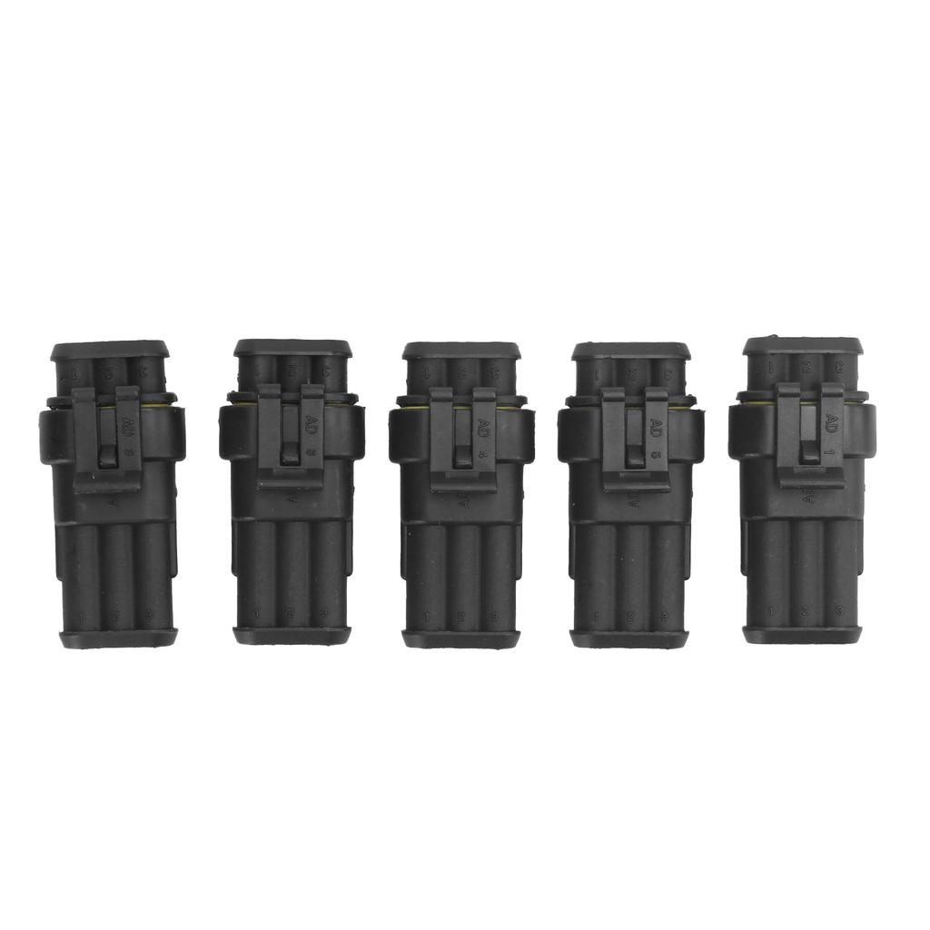 5pcs 3Pin Electrical Wire Connector Super Seal Waterproof for Car Truck MotorcycleShip