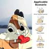 1pc, Charming Cartoon Squirrel Holding Heart Shaped Blanket Perfect for Home Decor, Couch Blanket, Travel, Camping, Office Nap, Gift Idea