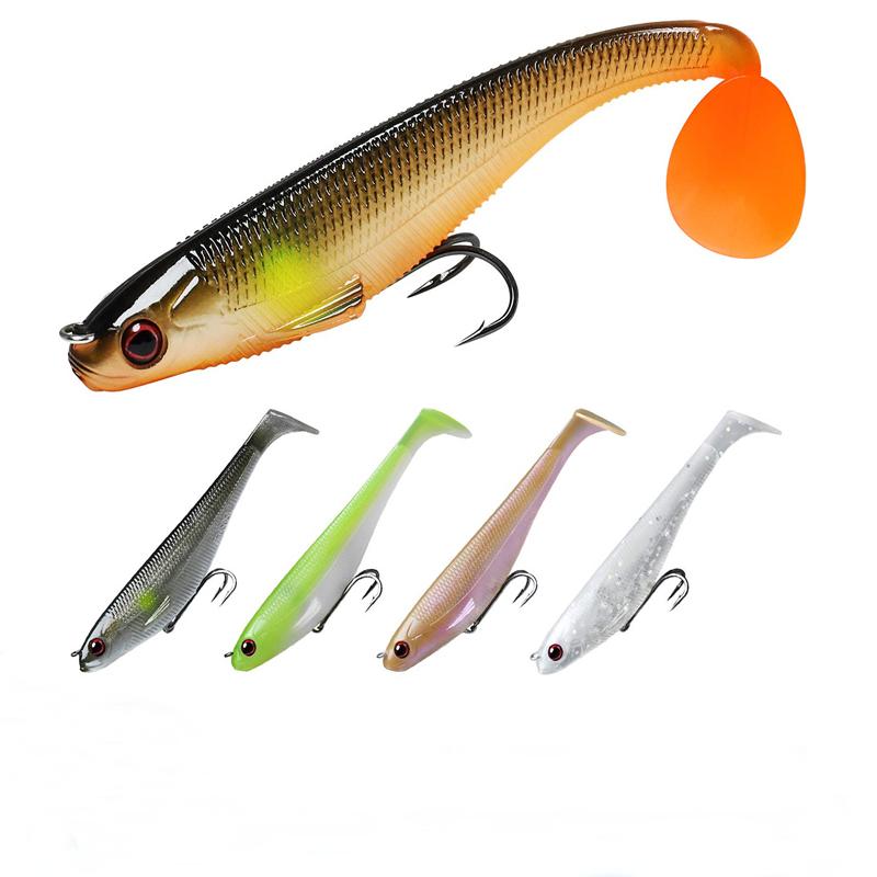 Предварительно оснащенная джиг-головка Мягкие рыболовные приманки Весло-хвост Свимбейты для ловли окуня Приманка премиум-класса для ловли соленой пресноводной форели краппи
