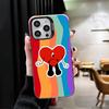 Ударопрочный чехол Bad Bunny Heart для iPhone 17 Air 16 16E 15 Pro Max 14 Plus 13 Mini 12, задняя крышка, противоударный Fundas
