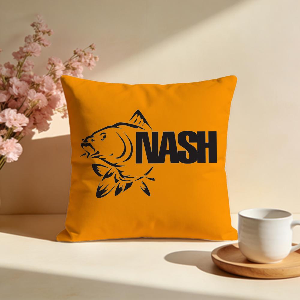 Trendy NNash Fishing logoed Cushion Cover Stylish Washable Pillow Cover Ideal for Couch Bedroom Car Decoration