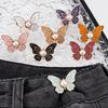 2Pcs Waist Butterfly Clips Reusable No Sew Pants Waist Tightener Buckle Clasp Detachable Butterfly Waist Cinching Button for Loose Jeans