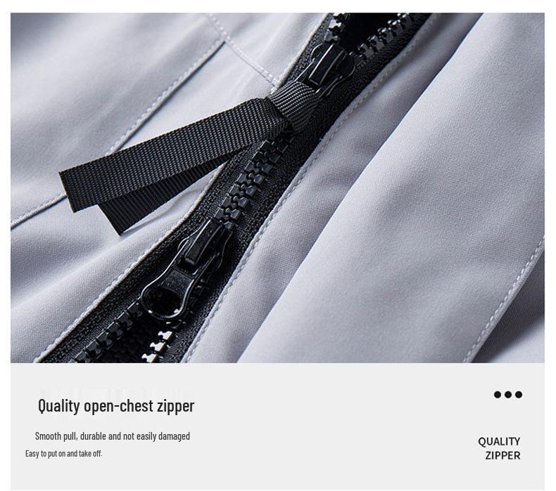 Windproof Waterproof Fleece-Lined Mountain Windbreaker Jacket for Skiing & Hiking