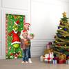 Merry Christmas Grinch Christmas Door Cover Decorations Banner Grinch Backdrop
