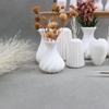 Миниатюрная белая художественная ваза для декора кукольного домика
