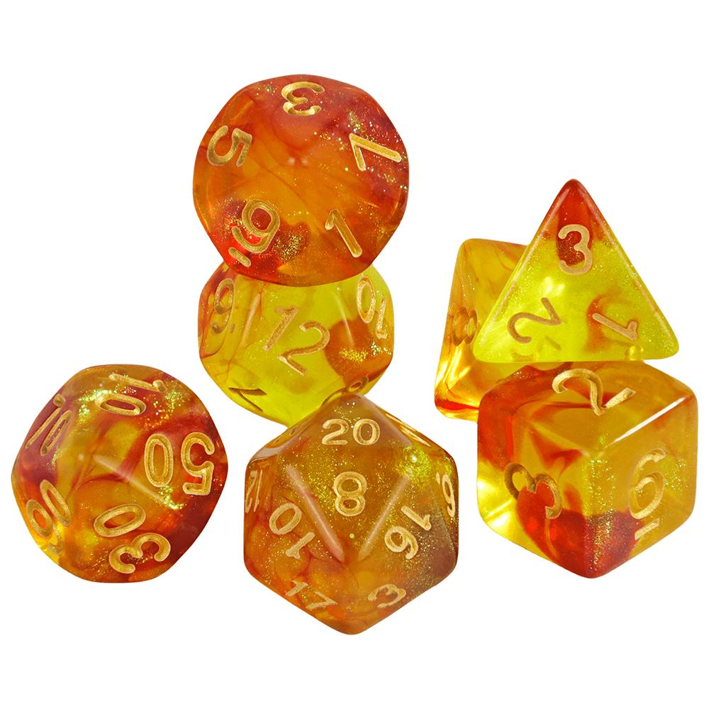 Набор многогранных кубиков DND, двухцветные игровые кости, настольная игра для бара, клуба, вечеринки