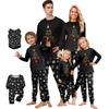 Print Cute Family Set Pajamas, Home Clothes, Family Set Long Sleeve Top Pants Set