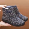 Winter Cotton Shoes Women's Thickened Cotton Boots Velvet Warm Ethnic Style Mother Cotton Shoes People Grandma Cotton Boots
