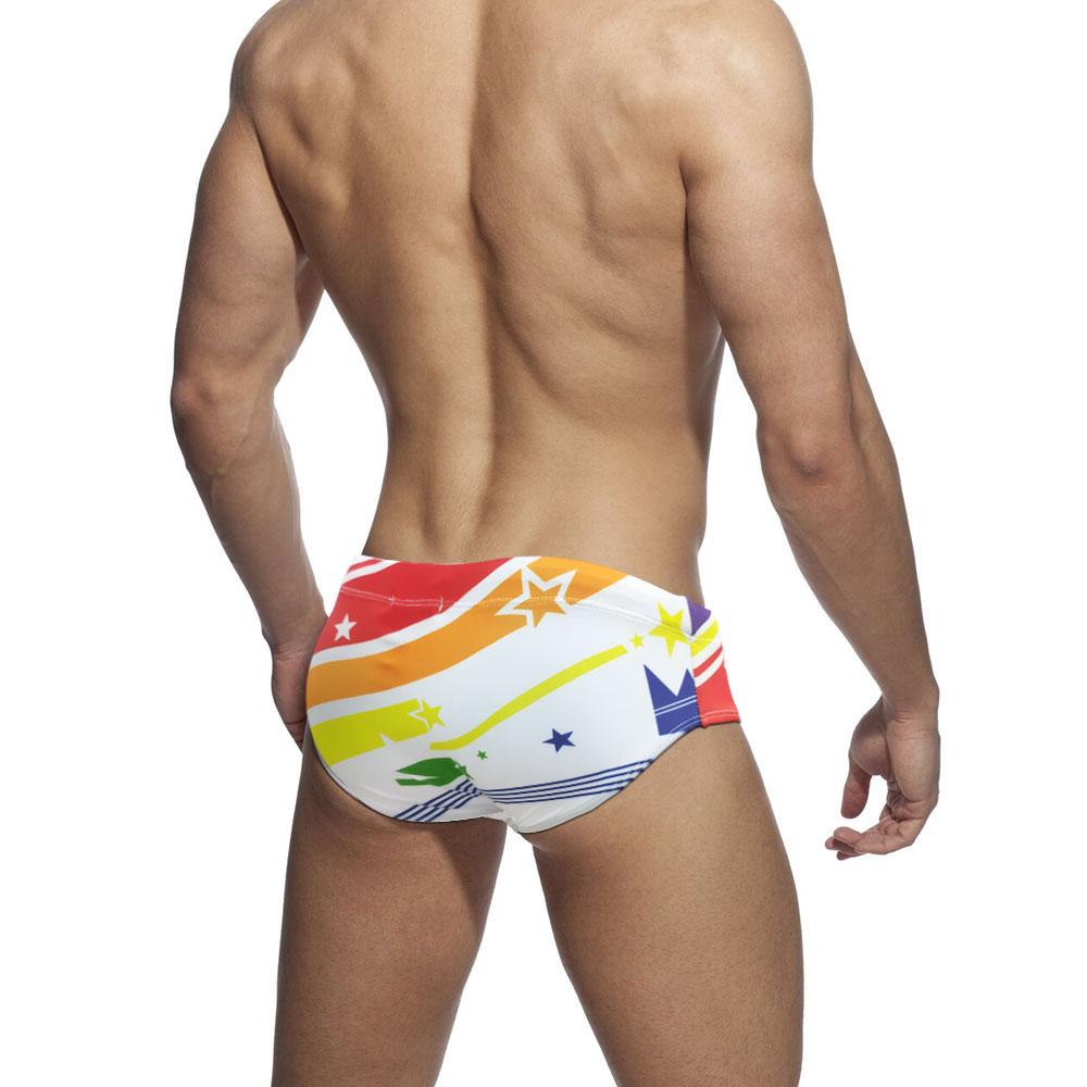 Мужские модные плавки Pride Day с низкой талией и летней пляжной одеждой больших размеров