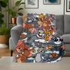 "Tom & Jerry Adventure: Classic Cartoon Characters Phone Case Cover"Blanket Flannel Throw Blanket for Sofa, Bed, Travel, Camping, Office