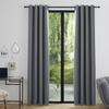 Set of 2 Blackout Curtains 140 X 260 Cm "Night" Granite