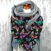 Women's Autumn And Winter Fashion Thickening Warm Shawl Printed Scarf