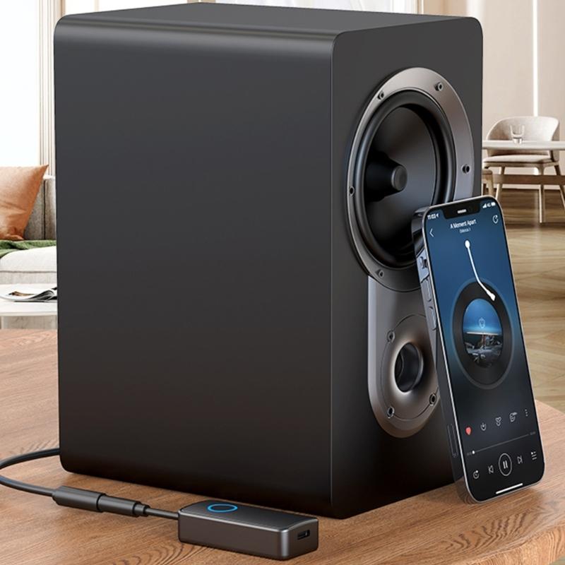 Wireless Audios Adapter Bluetooth-compatible 5.4 Transceiver Double Mode Fast Charging 15M Stable Connection For TV Running