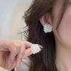 Модные Серьги-Камелии для Женщин Бижутерия Трендовые Женские Белые Розовые Красные Цветы Серьги для Женщин Девочек Ювелирные Изделия Подарки