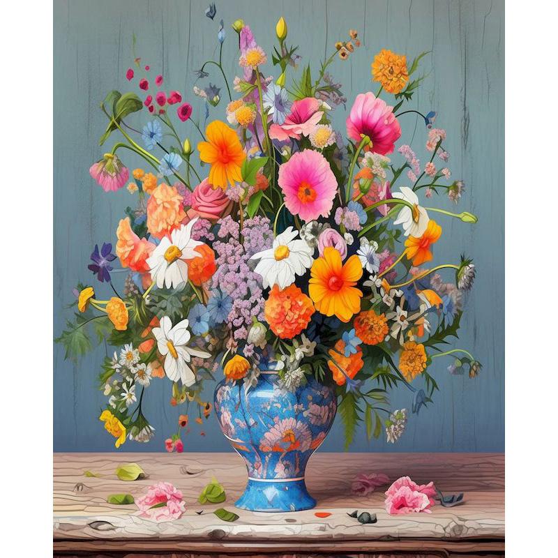 5D Полная круглая алмазная картина Цветок Роза DIY Вышивка Наборы Современные ромашки Изделия ручной работы для интерьера Домашний декор