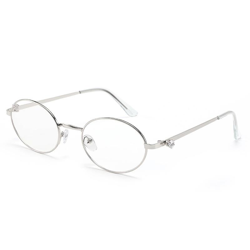 European and American hip hop metal round sunglasses new retro sunglasses men's and women's fashion sunglasses
