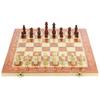 Wooden Chess Checkers Backgammon Board Game 3in1 Classic Board Set