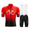Комплект Велосипедной Формы 2026 Лето Ropa Ciclismo Мужская С Коротким Рукавом Велосипедная Одежда Для Велоспорта Градиентный Цвет Дышащая Одежда Для Горного Велосипеда MTB