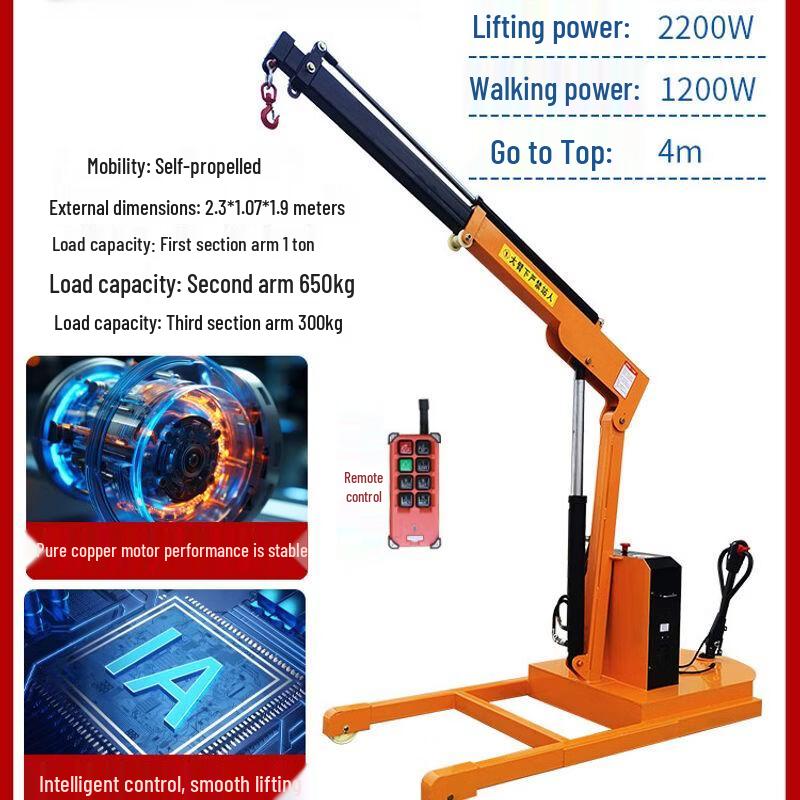 Mobile Electric Hydraulic Mini Crane
