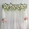 Simulation Wedding Flower Row, Long Forest Scene Arrangement Wedding Scene Fake Flower Simulation Flower Road Flower Row Arch