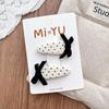 2Pcs/lot Lace Bow Hairpins Dot Pattern Bangs Clips Sweet Princess Headdress  Girls