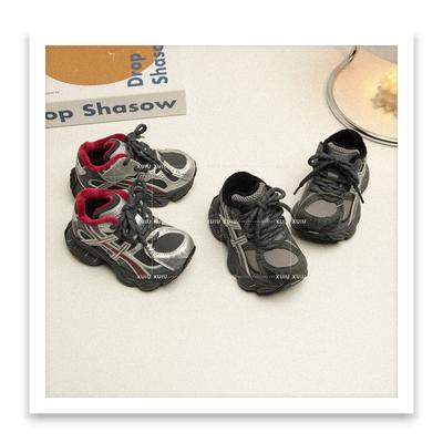 XSHX "Парижский Экстрим Прилив" Детские Кроссовки Папы Осень и Зима Флис Мужские и Женские Липучки [Обувь Вэньчжоу]