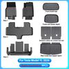 For Tesla New Model YL Launch 2026+ Car Floor Mats Cargo Liner Trunk Mats Backrest Kick Pads Protection Car Interior Accessories