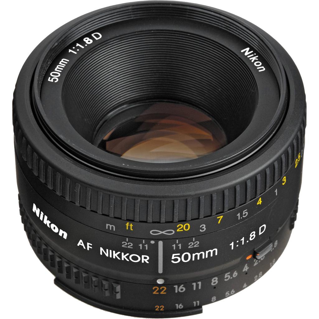 Nikon Single Focus Lens Ai AF Nikkor 50mm Full Size Compatible F1.8D