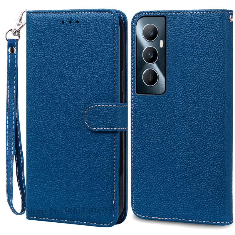 Для Realme C65 Чехол Мягкий Силиконовый Кошелек Кожаный Чехол Для Realme C65 Чехол Флип-Книжка Чехол Телефон Чехол Fundas Shell