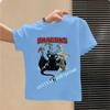 Dragon Tamer Summer Tshirt  Boys Sports Shirt  Girls Casual Top  Cartoon Print  Childrens Pure Cotton Short Sleeve Shirt