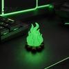 Креативные предметы декора комнаты, Светящийся в темноте 3D-печатный орнамент "Костер", Центральный элемент, Лампа-дрова, Ремесленные домашние акценты, Декор для костра