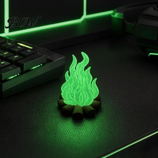 Креативные предметы декора комнаты, Светящийся в темноте 3D-печатный орнамент "Костер", Центральный элемент, Лампа-дрова, Ремесленные домашние акценты, Декор для костра