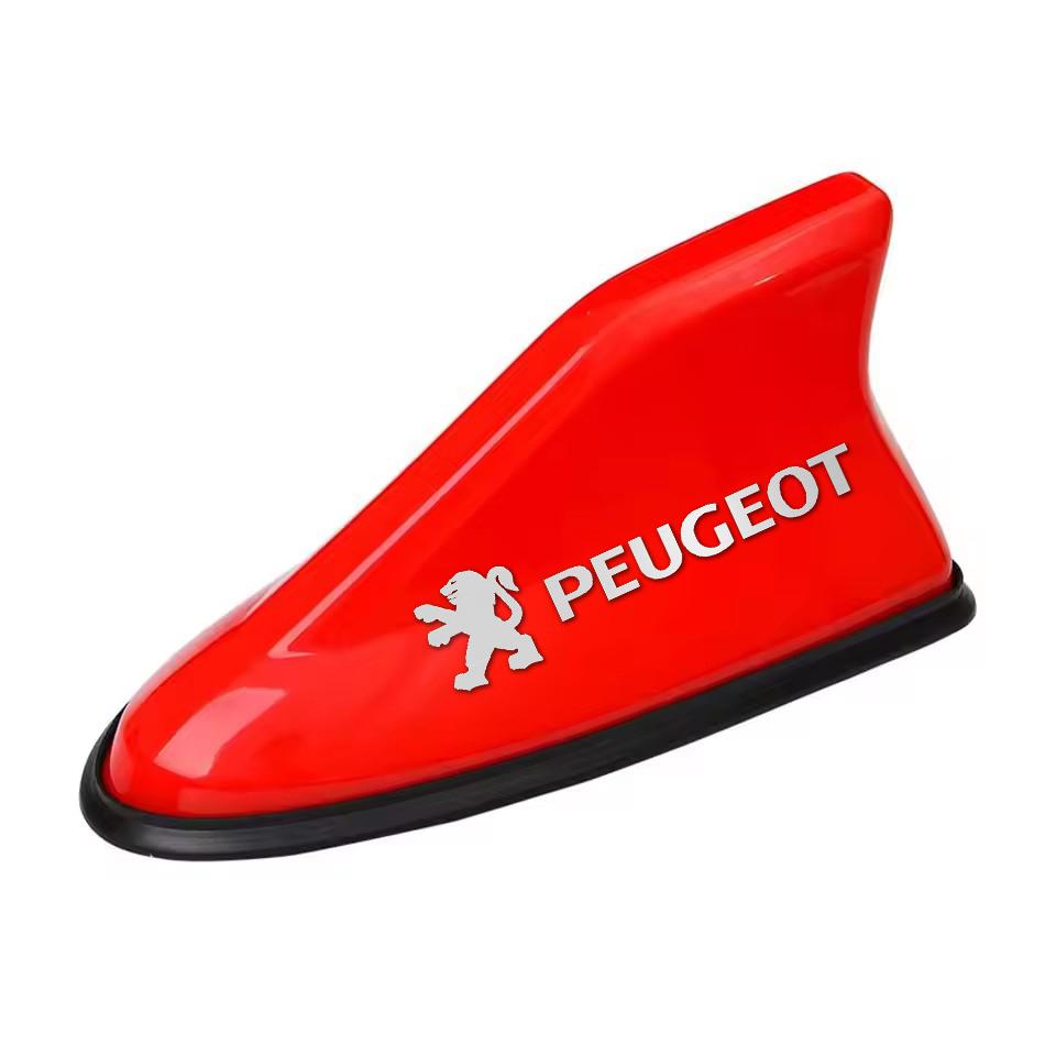 Car Emblem Shark Shape Fin Antenna for Peugeot 206 108 208 301 306 408 508 2008 3008 4008 5008 Auto Roof Radio Signal Aerial