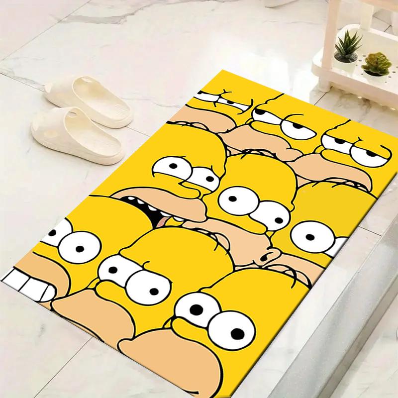 1Pc Simpsons Family Portrait Rug, Office Carpet Indoor Outdoor Doormat, Non-Slip, Comfortable, Living, Christmas Halloween,  Xmas Gift L1434