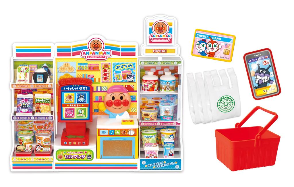 SEGA FAVE Anpanman Lots of Chatter Anpanman Convenience Store Self-checkout Food!