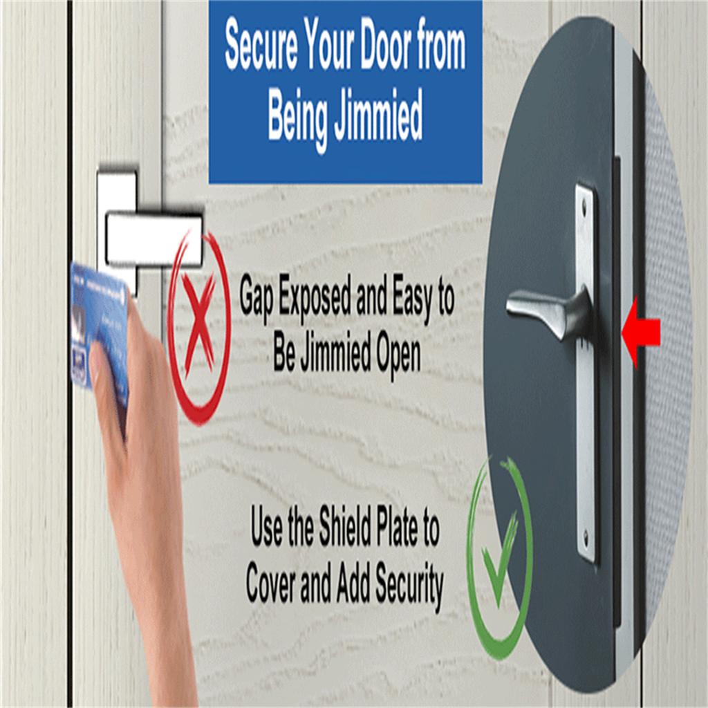 Дверные защелки Защитная пластина Защитная накладка на дверь Защитная крышка для блокировки доступа к дверному замку