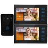 7in Video Intercom 2 Monitors Touch Doorphone Night Vision Access Doorbell System