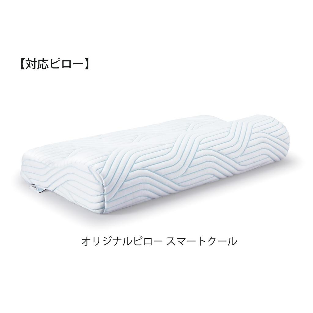 Tempur Pillow Cover Gray Smooth Pillow Case for Queen M Smooth Antibacterial and Odor Resistant Stretchable Pillow Cover 73009232 S/Queen