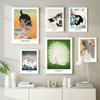 Japanese Cat and Bird Canvas Prints Oriental Art Exhibition Poster Painting Yayoi Retro Wall Pictures for Living Room Decor